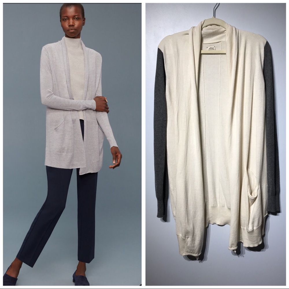 Aritzia WILFRED Flaubert Silk Cashmere Cardigan M